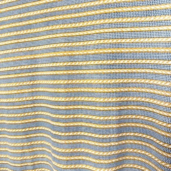 LuLaRoe Classic T Heathered Stripe‎ Gray Yellow Short Sleeve Top Women OS - Picture 5 of 16